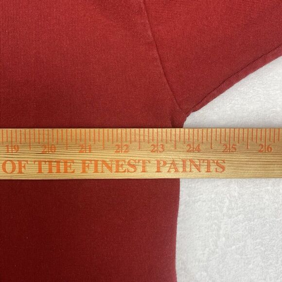 Vintage 90s Marina Corps Marathon USMC Shirt Mens Extra Large Red Long Sleeve - Picture 8 of 10